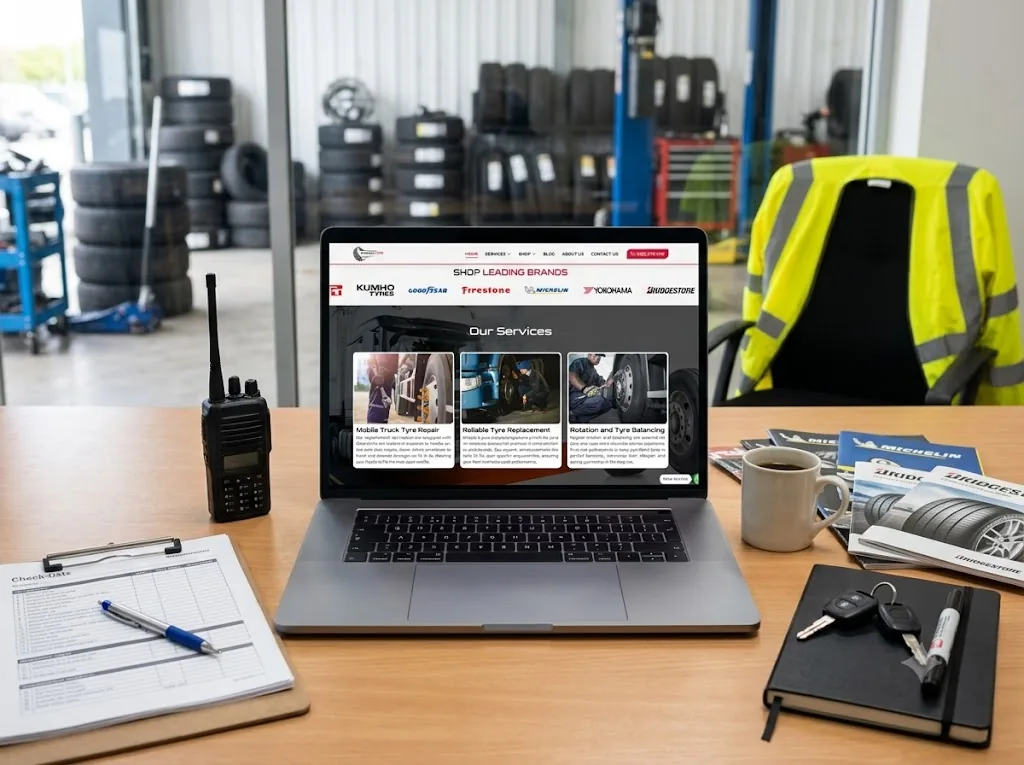 Onroad Tyre Service website project by Dojobyte